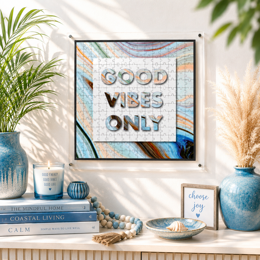 Hangable Acrylic Puzzle | Good Vibes Only