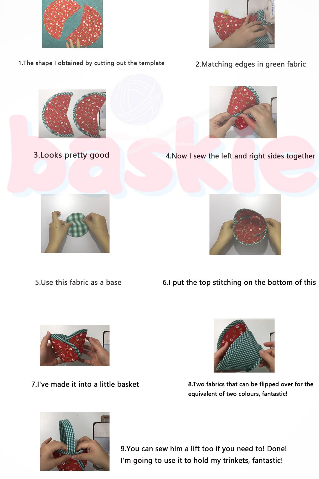 Multi-function Basket/Bag Pattern Template