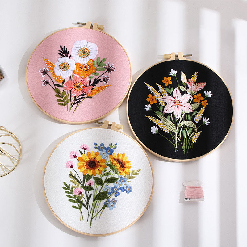 Floral  - Themed DIY Embroidery Kits