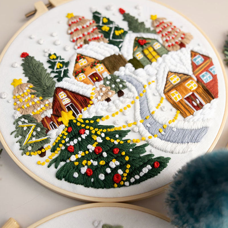 Winterscape -Themed DIY Embroidery Kits
