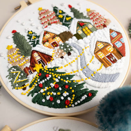 Winterscape -Themed DIY Embroidery Kits