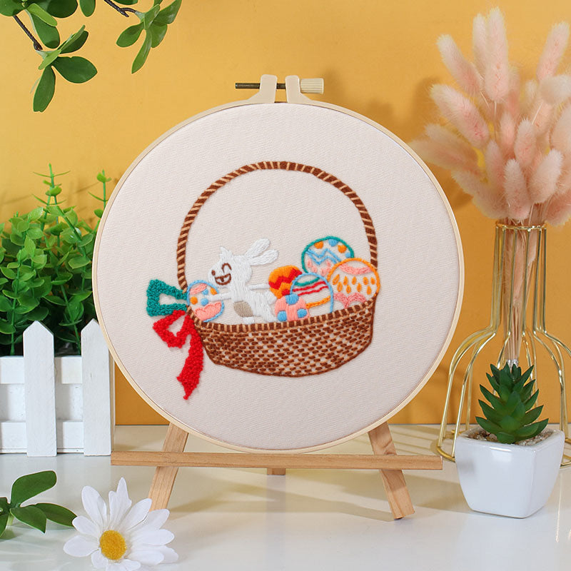 Easter Bunny Embroidery Kit: Craft Your Spring-Inspired Masterpiece