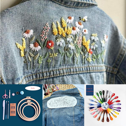 Stick Stitch Water-Soluble Embroidery Flower Collection: Stitch, Create, and Personalize