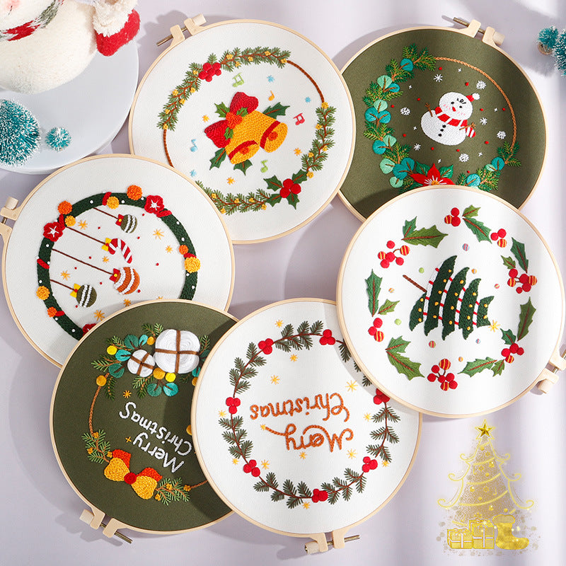 Christmas Cheer Embroidery Kit: Celebrate the Season with Every Stitch