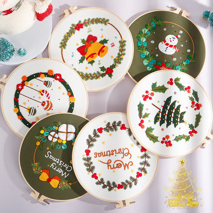 Christmas Cheer Embroidery Kit: Celebrate the Season with Every Stitch