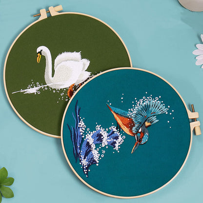 Aquatic Wonders Embroidery Kit: Craft Your Underwater Masterpiece