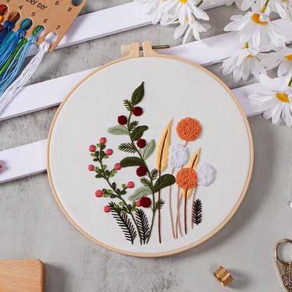 Rubbyoo Embroidery Kit - Flowers And Plants
