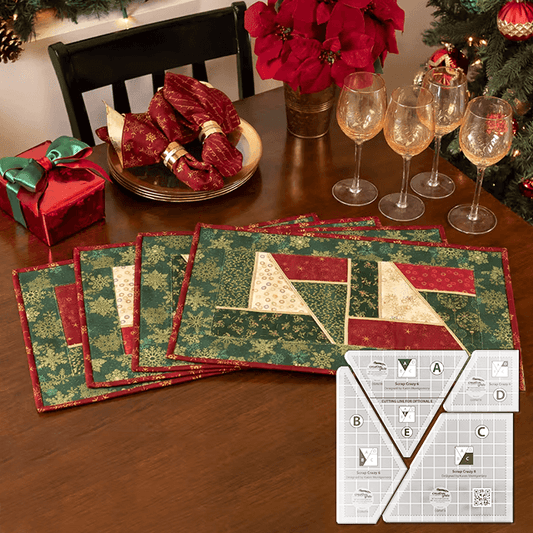 Magic Stained Glass Placemats - Scrap Crazy Templates - With Instructions