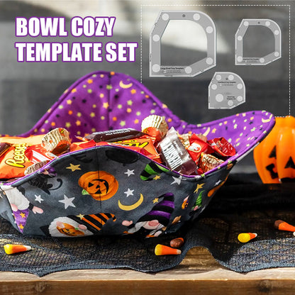 Halloween Bowl Cozy Template Cutting Ruler Set - 2PCS (With Instructions)