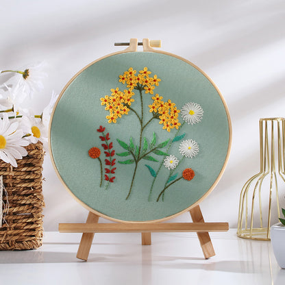 Botanical Blossoms Embroidery Kit: Craft Your Floral Masterpiece