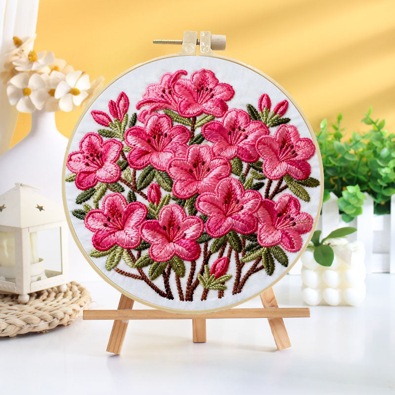 Azalea Blossom Embroidery Kit