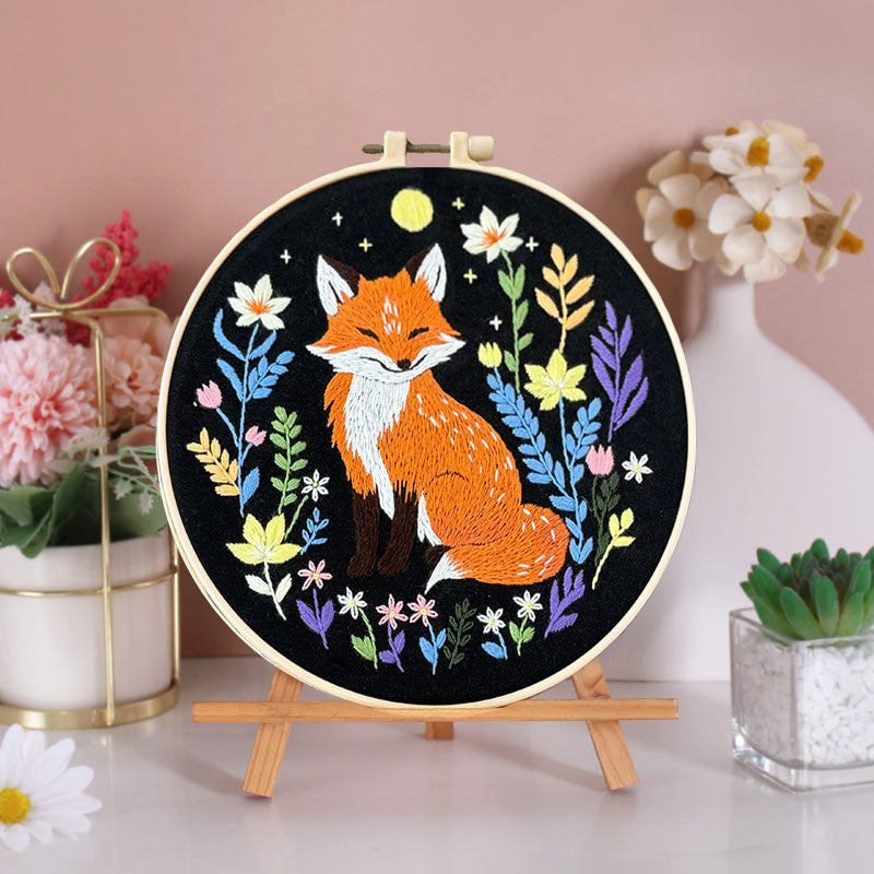 Forest Fox Embroidery Kit