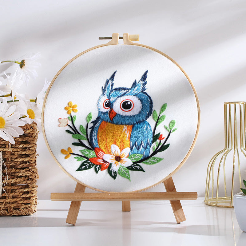 Adorable Owl Embroidery Kit: Craft Your Whimsical Masterpiece