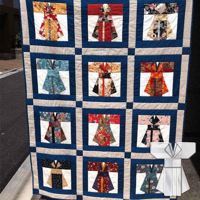 Vintage Kimono Quilt Template Set-With Instructions