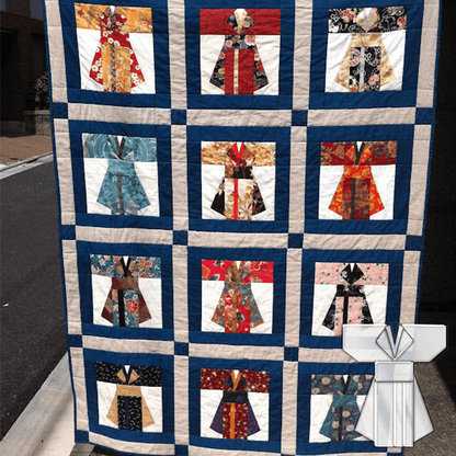 Vintage Kimono Quilt Template Set-With Instructions