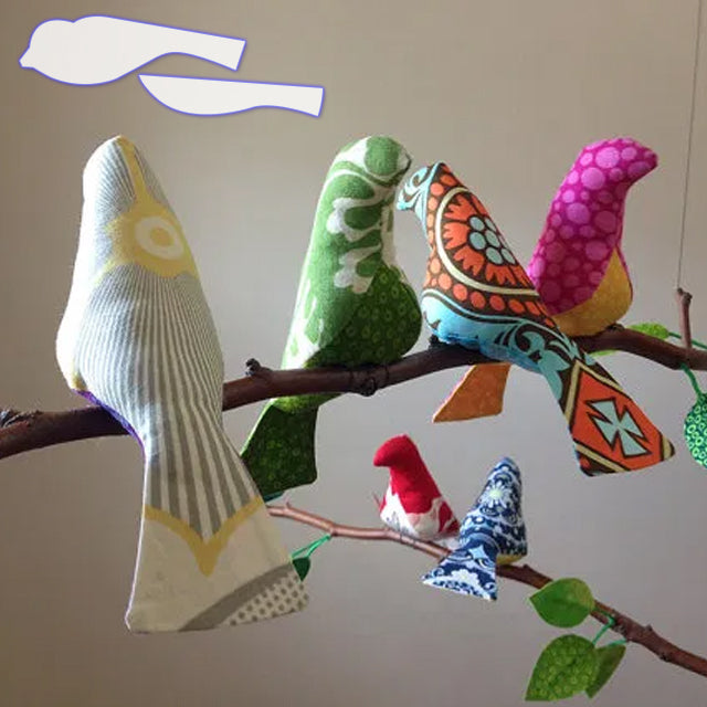 Fabric Bird template-With Instructions