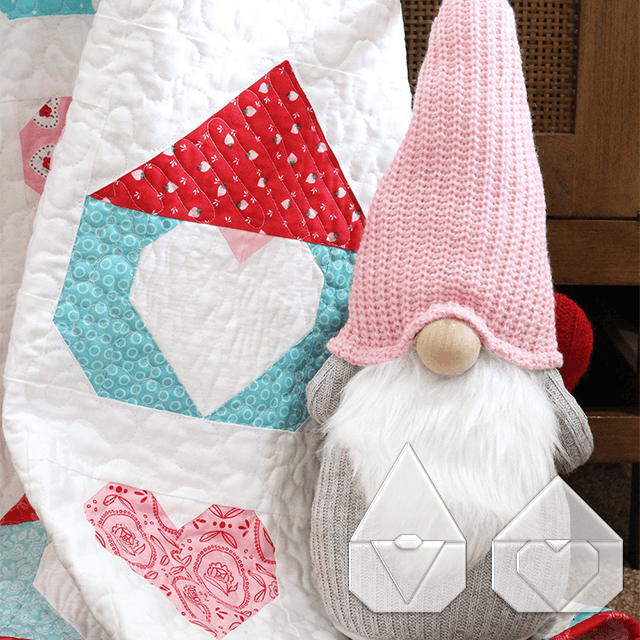 DIY Christmas Gnomes Quilt Template Set - With Instructions