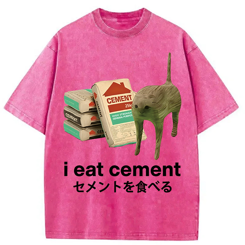 Eat Cement Washed T-Shirt