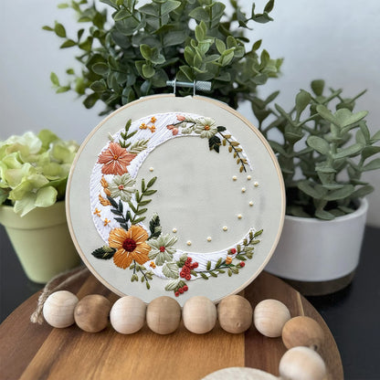 Rubbyoo Embroidery Kit- Flower Moon