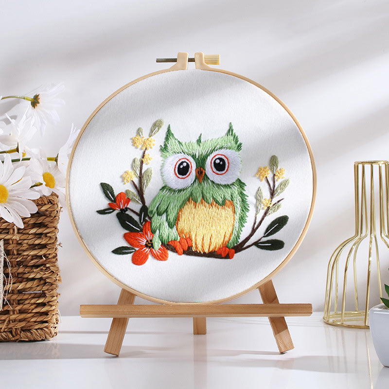 Adorable Owl Embroidery Kit: Craft Your Whimsical Masterpiece