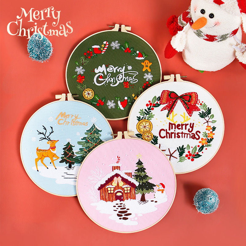 Merry Christmas - Themed DIY Embroidery Kits