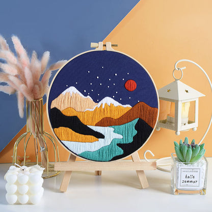 Stitched Landscapes - Themed DIY Embroidery Kits