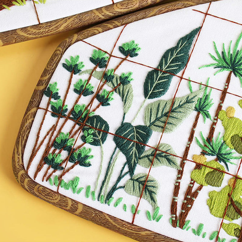 Window View Embroidery Kit: Frame Your World in Stitches