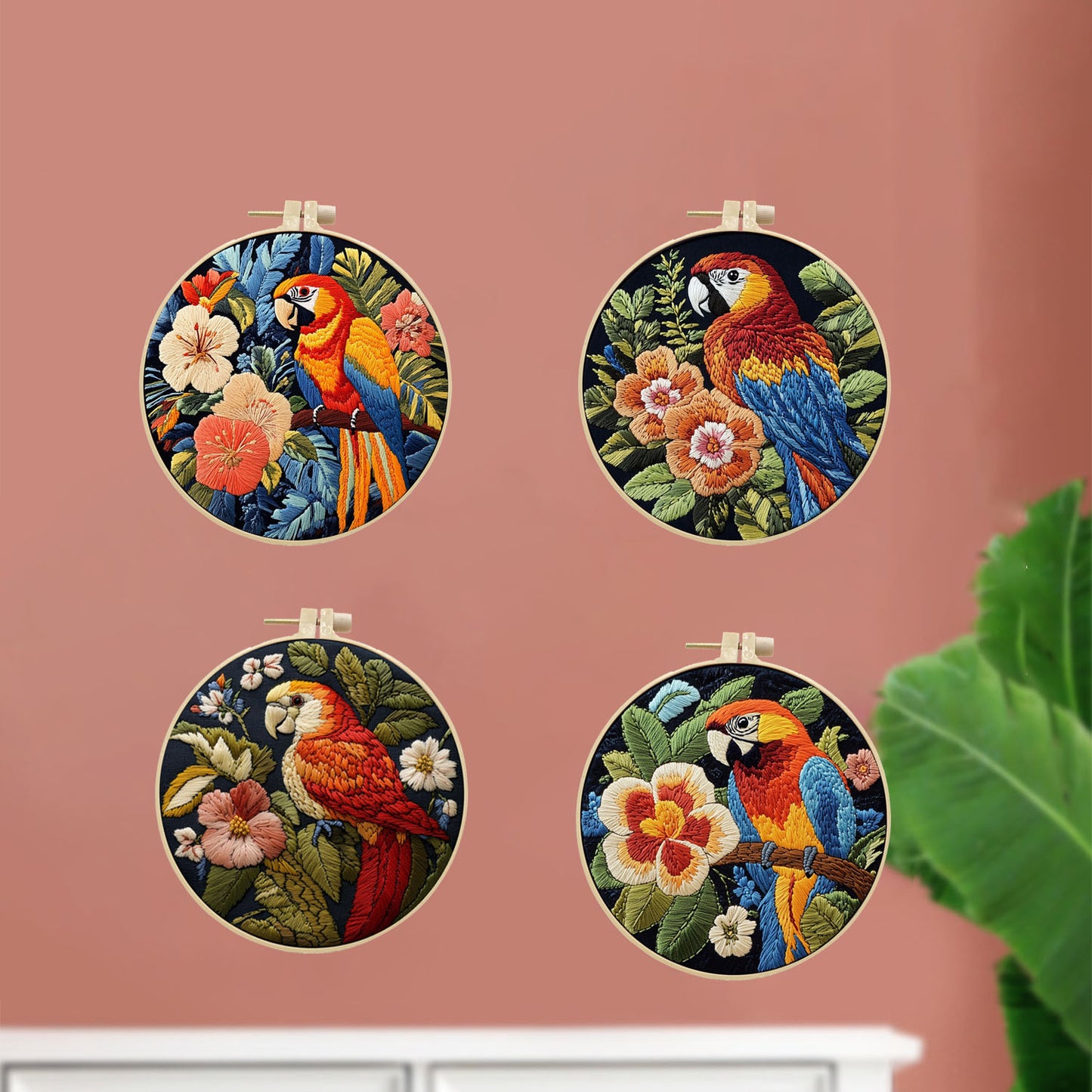 Tropical Wings Embroidery Kit