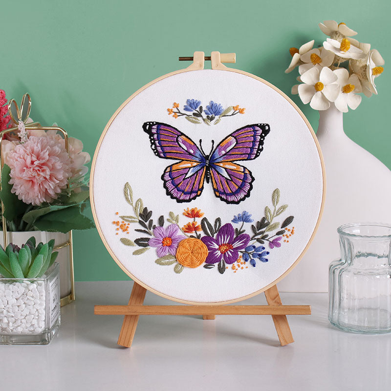 Colorful butterflies -Themed DIY Embroidery Kits