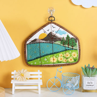 Window View Embroidery Kit: Frame Your World in Stitches