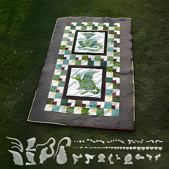 Dragon Template Ruler Set-With PDF and Instructions