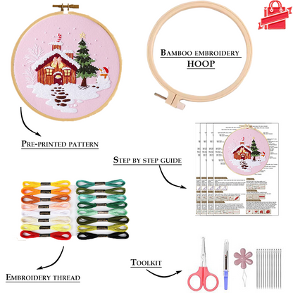 Christmas Wonderland Embroidery Kit series