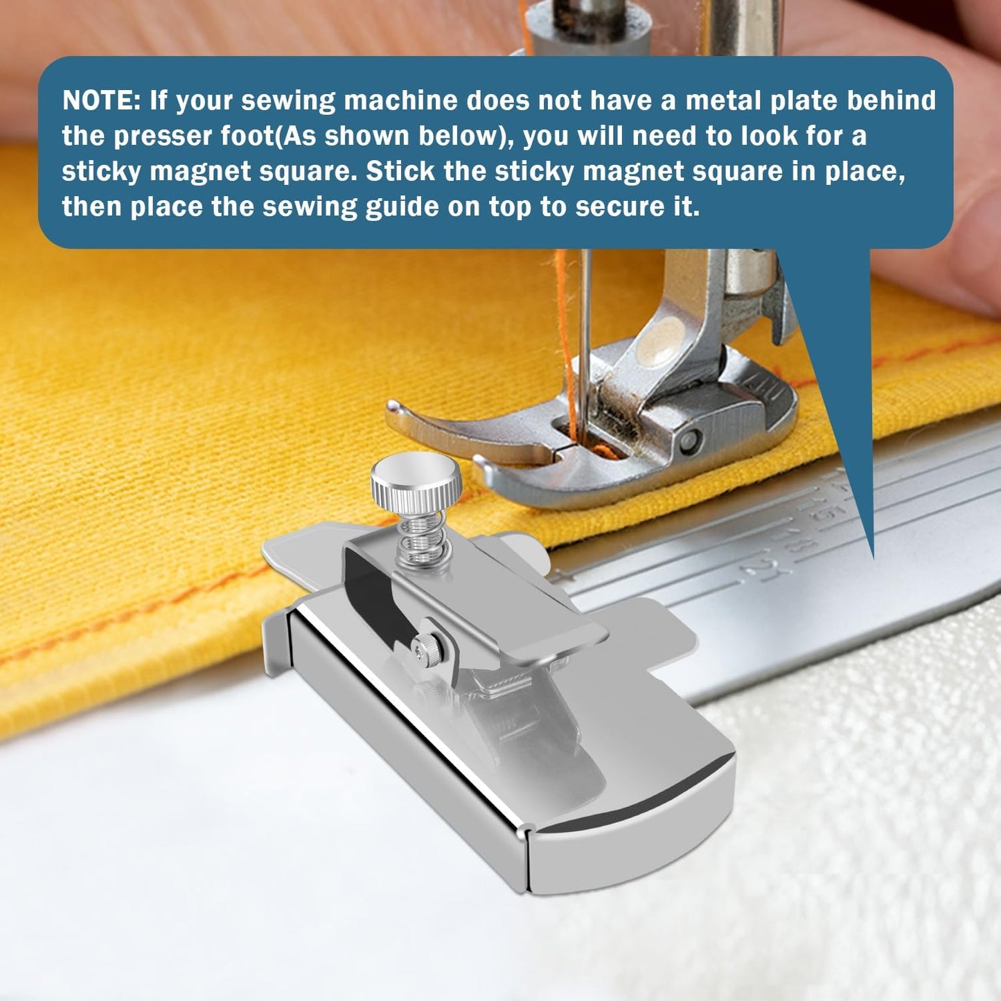 Magnetic Seam Guide For Sewing Machine