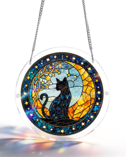 Acrylic Jigsaw Puzzle Suncatcher - Seleneâ€TMs Cat