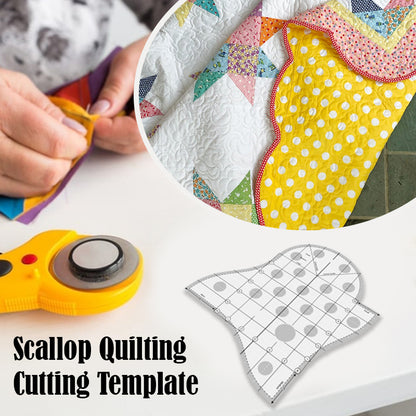 Creative Scallop Quilting Cutting Template