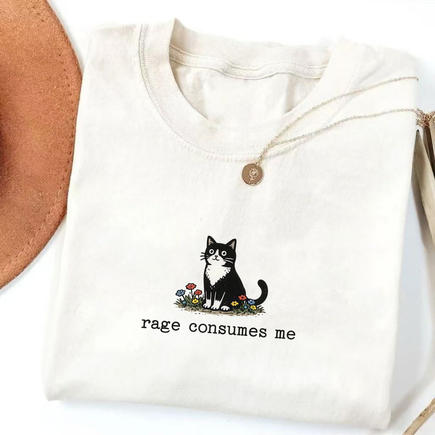 Rage Consumes Me Cat T-Shirt