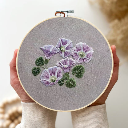 Rubbyoo Embroidery Kit- Mini Purple Hortensia