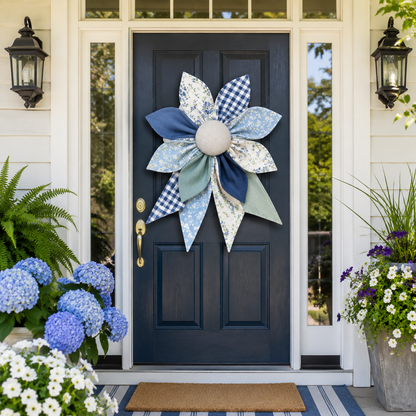 《The Heritage Bloom》Custom Wreath & Bow Sewing Template Set - With Instructions