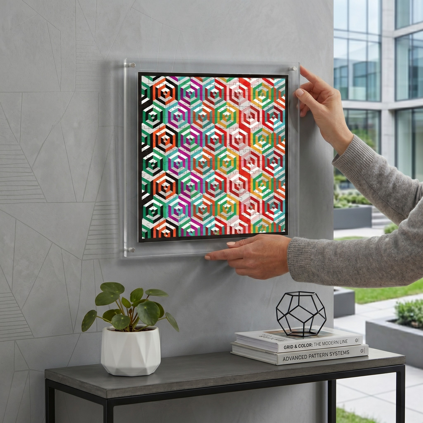 Hangable Acrylic Puzzle | Hexillusion