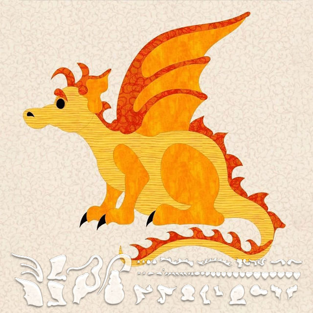 Dragon Template Ruler Set-With PDF and Instructions