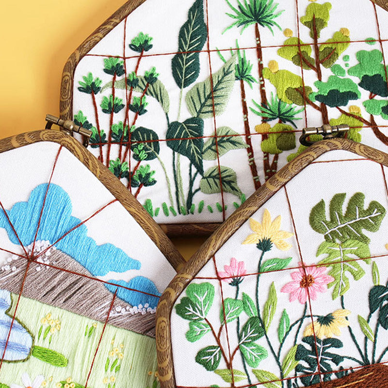 Window View Embroidery Kit: Frame Your World in Stitches
