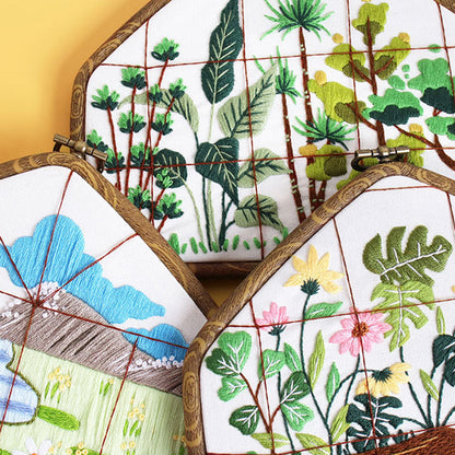 Window View Embroidery Kit: Frame Your World in Stitches