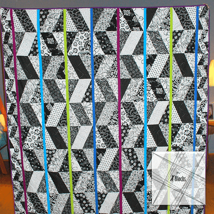 X-Blocks Quilt Template Set - With Instructions
