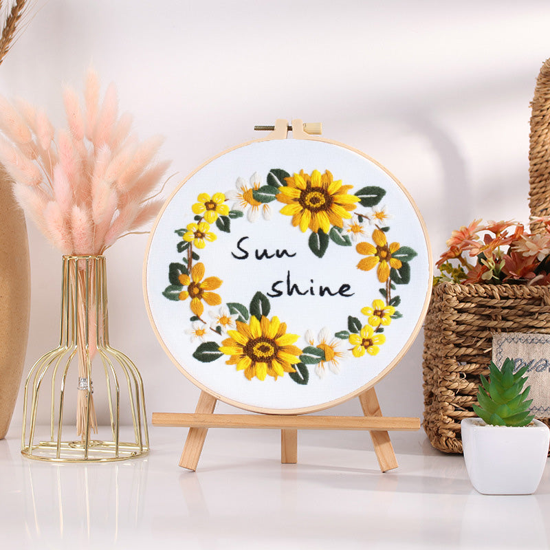 Sunflowers Embroidery Kit for Beginner