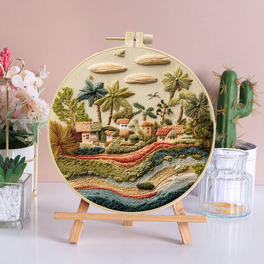 Tropical Vista Embroidery Kit