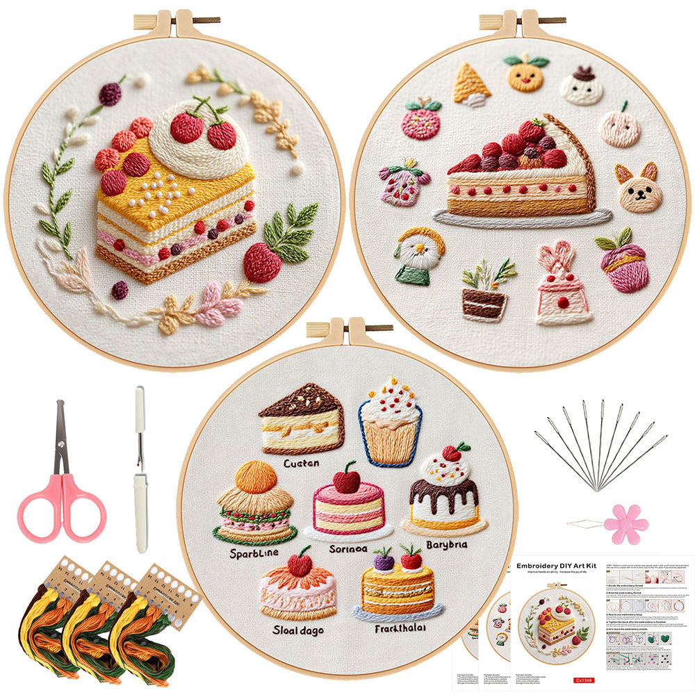Sweet Treats - Themed DIY Embroidery Kits