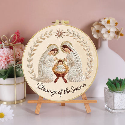 Holy Nativity Embroidery Kit