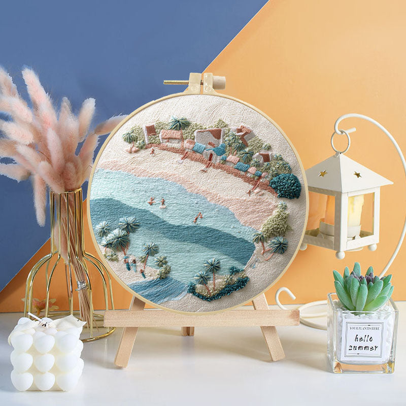 Coastal Scenery Embroidery Kit