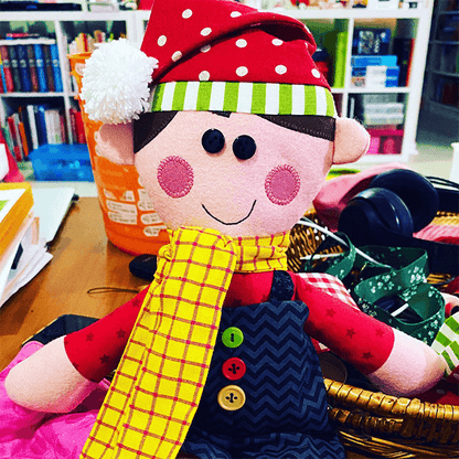Kristy The Elf Toy Sewing Templates - With Instructions