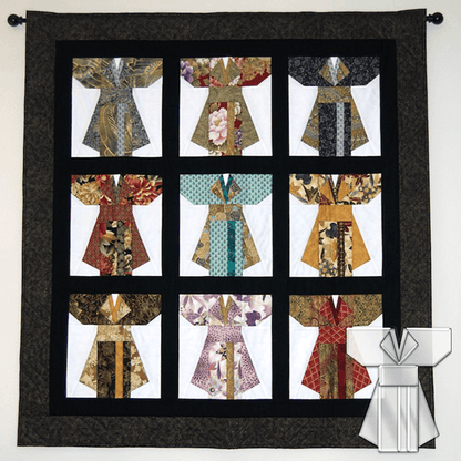 Vintage Kimono Quilt Template Set-With Instructions
